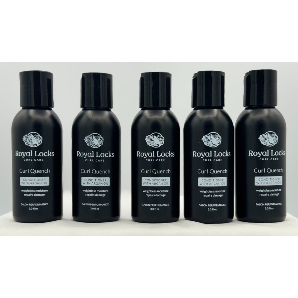 (5) Royal Locks Curl Care Curl Quench Conditioner W/Argan Oil - 3 OZ -NEW Sealed